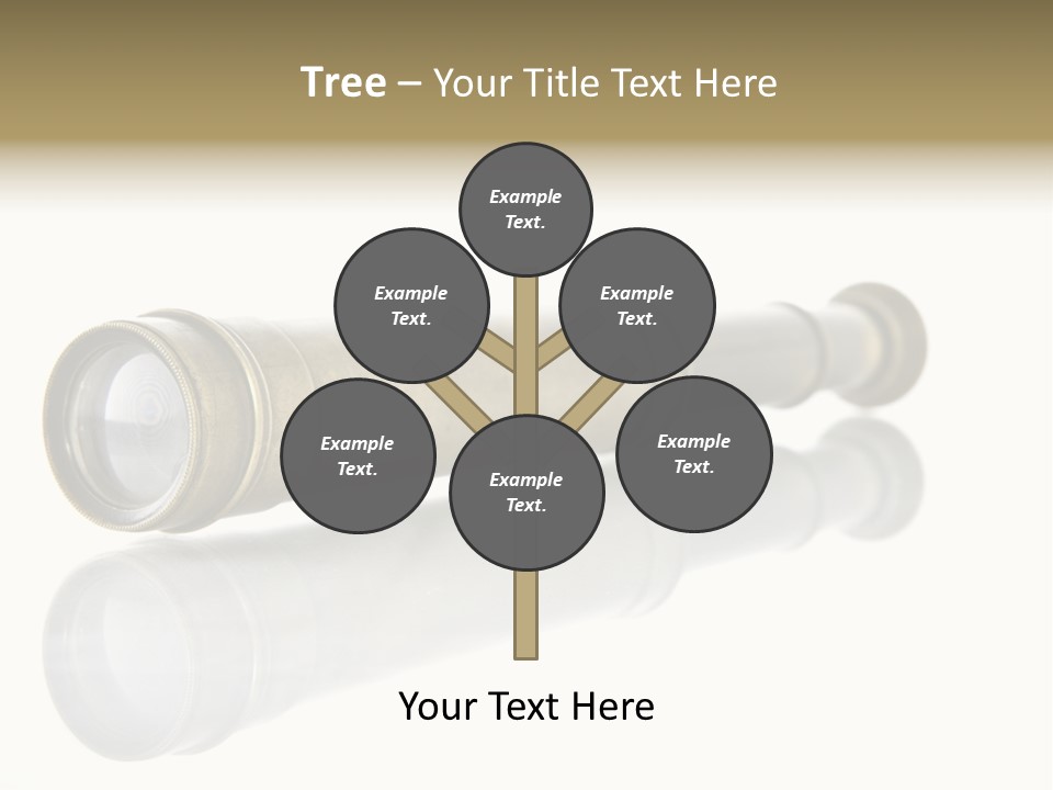 Shiny Brass Map PowerPoint Template