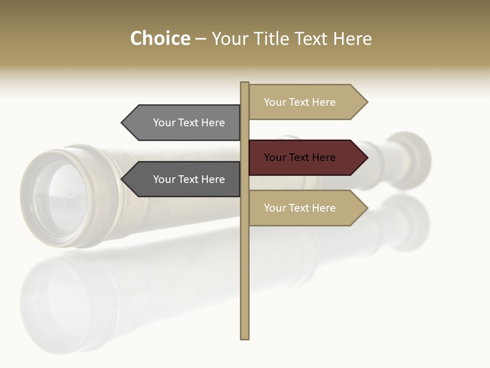 Shiny Brass Map PowerPoint Template