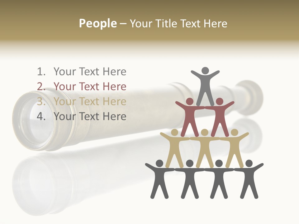 Shiny Brass Map PowerPoint Template