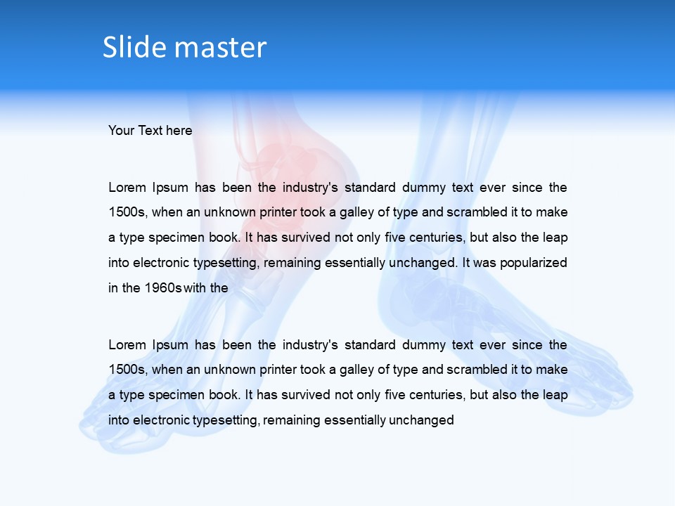 Foot Xray Ankle PowerPoint Template