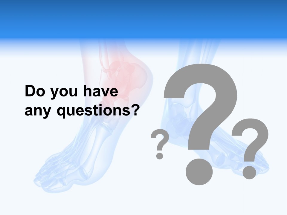 Foot Xray Ankle PowerPoint Template