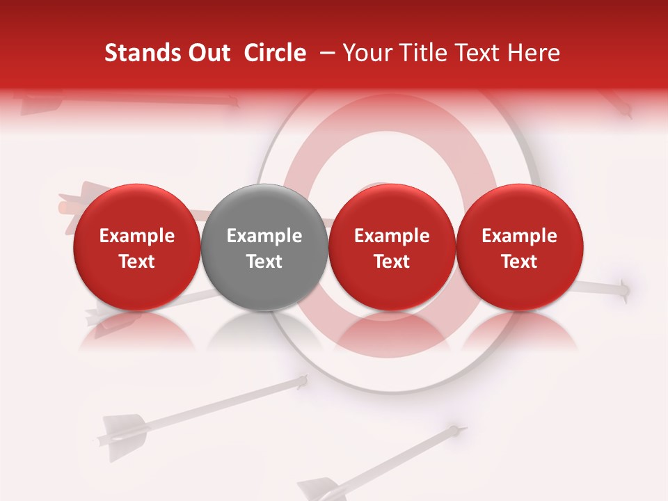 Finance Champion Circle PowerPoint Template