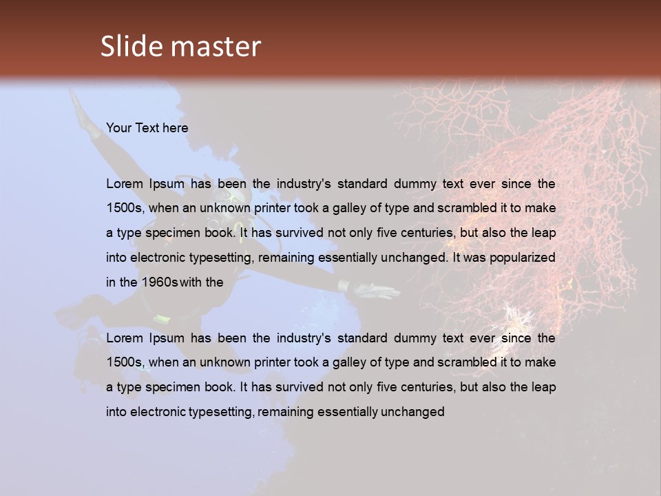 Wildlife Adventure Swimming PowerPoint Template