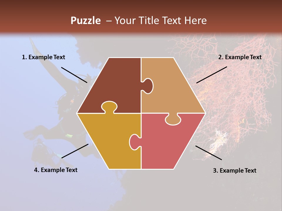 Wildlife Adventure Swimming PowerPoint Template