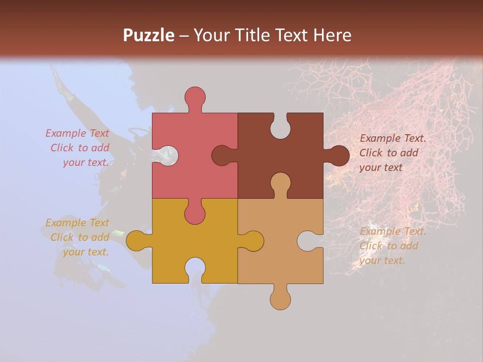 Wildlife Adventure Swimming PowerPoint Template