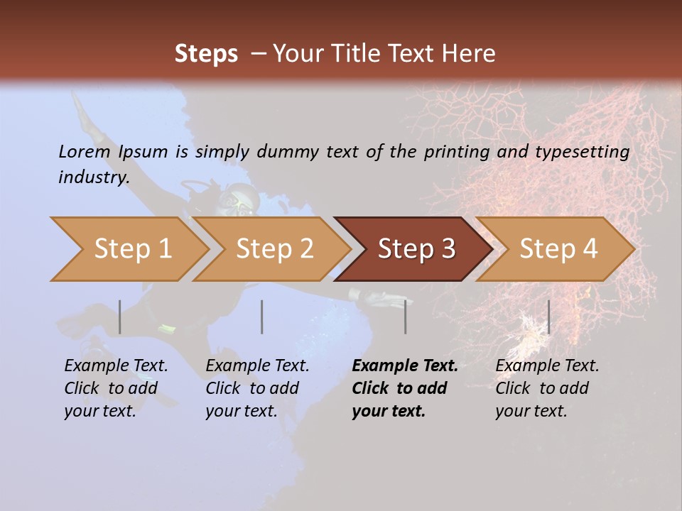 Wildlife Adventure Swimming PowerPoint Template