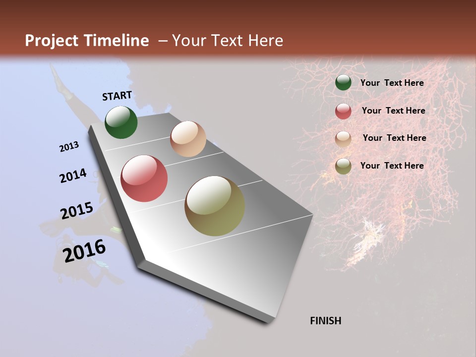 Wildlife Adventure Swimming PowerPoint Template