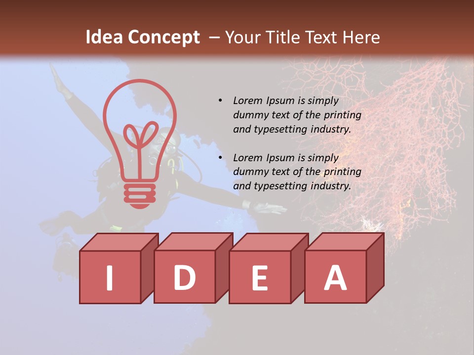 Wildlife Adventure Swimming PowerPoint Template