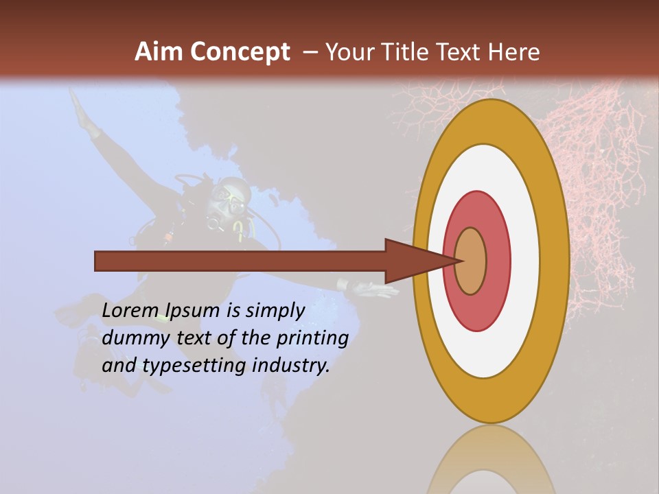 Wildlife Adventure Swimming PowerPoint Template