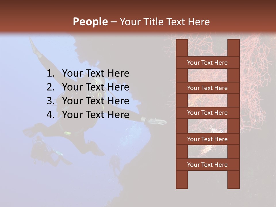 Wildlife Adventure Swimming PowerPoint Template