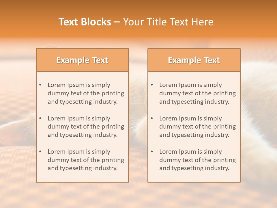 Yellow Divan Fur PowerPoint Template