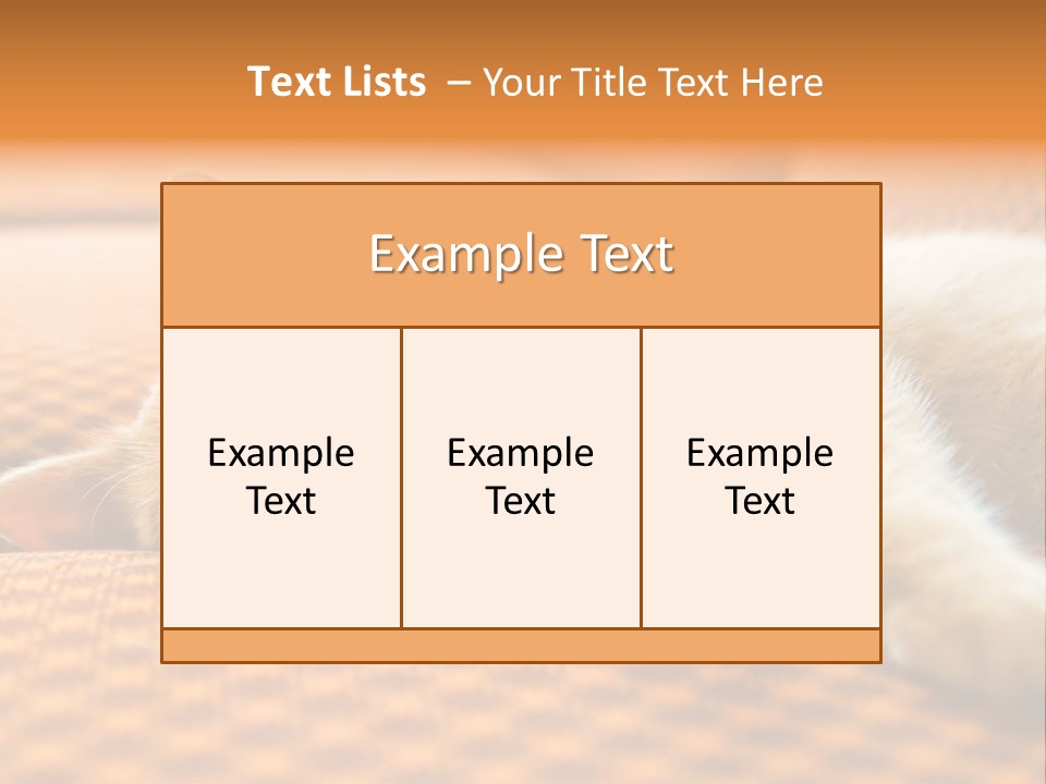 Yellow Divan Fur PowerPoint Template