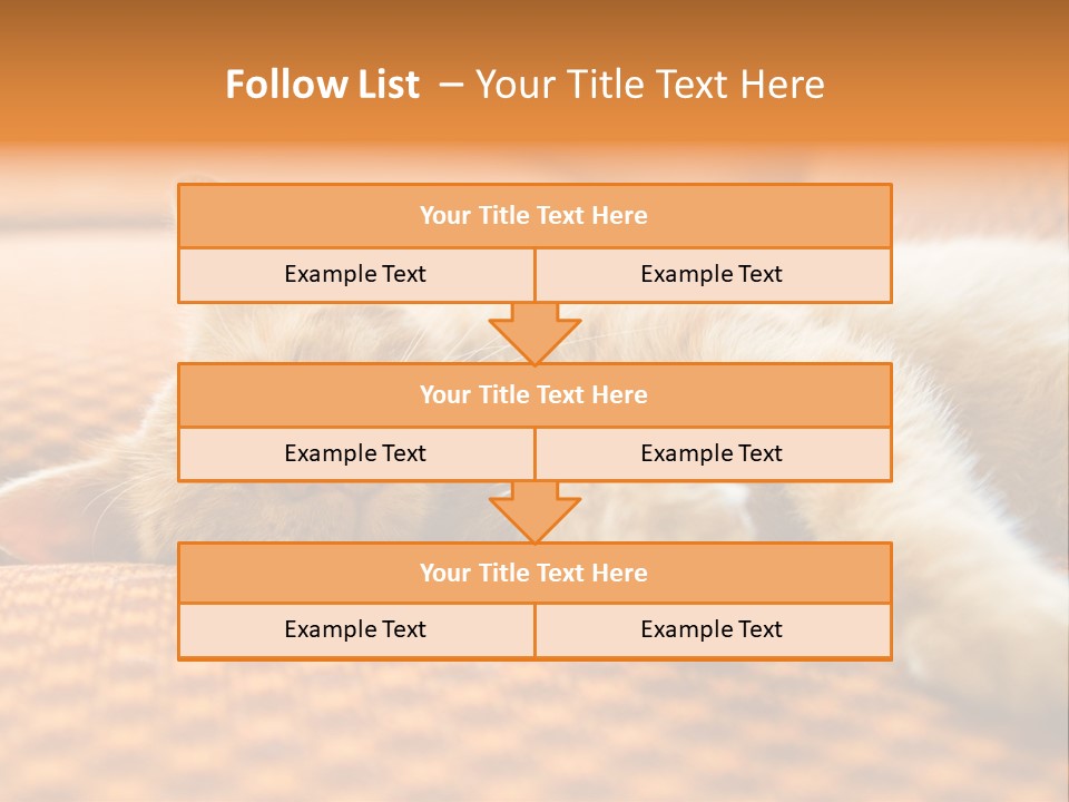 Yellow Divan Fur PowerPoint Template