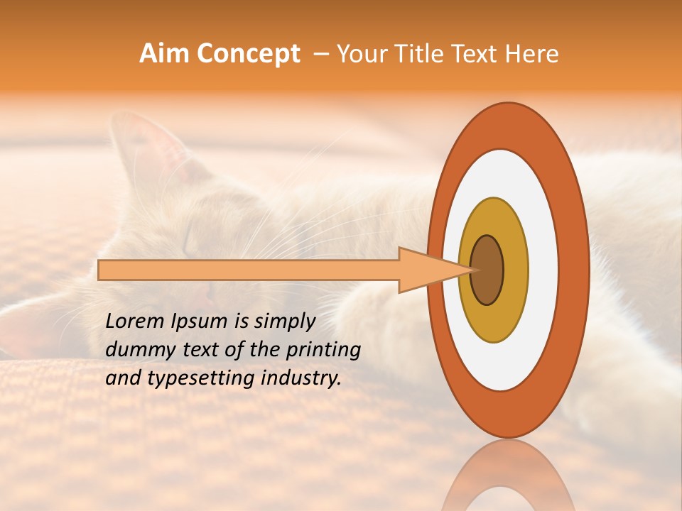 Yellow Divan Fur PowerPoint Template