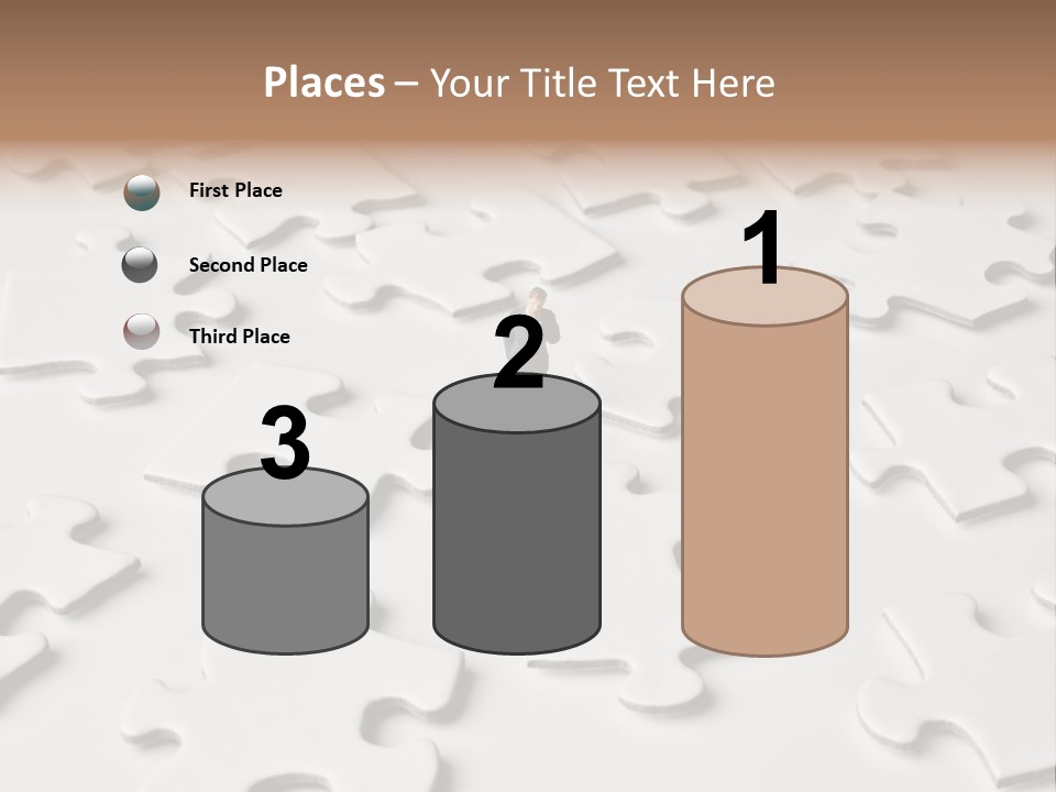 Businessmen Examine Thinking PowerPoint Template