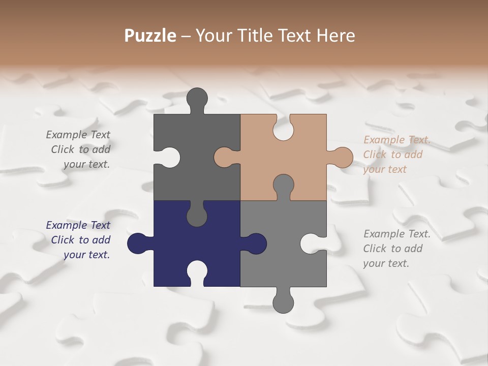 Businessmen Examine Thinking PowerPoint Template