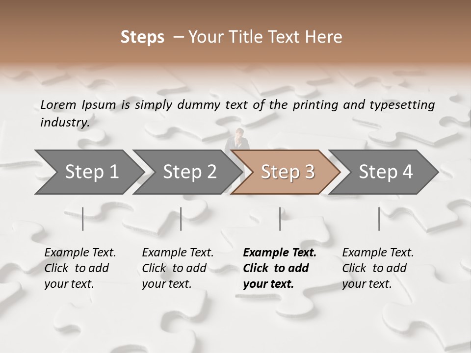 Businessmen Examine Thinking PowerPoint Template