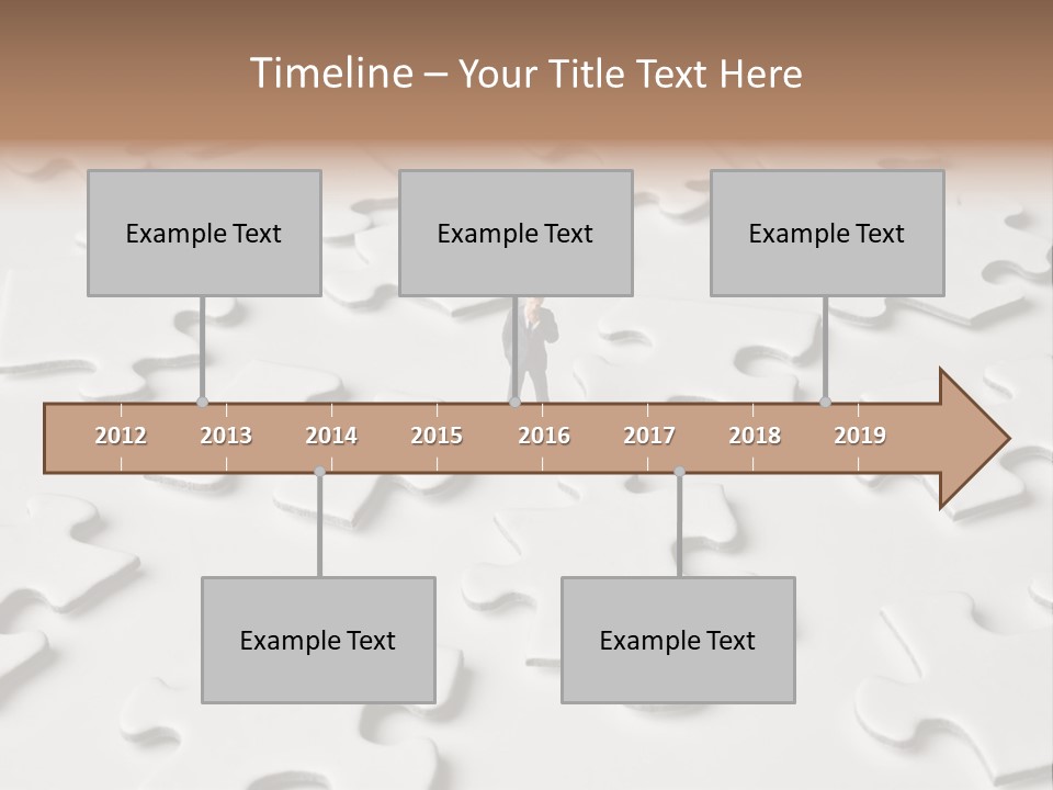 Businessmen Examine Thinking PowerPoint Template