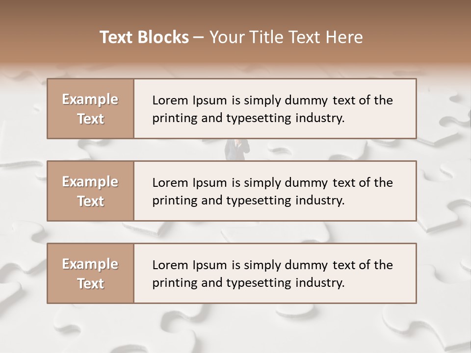 Businessmen Examine Thinking PowerPoint Template