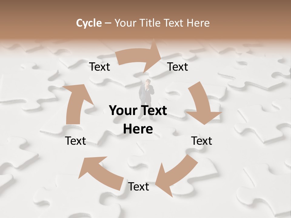 Businessmen Examine Thinking PowerPoint Template