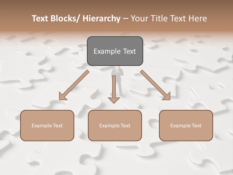 Businessmen Examine Thinking PowerPoint Template