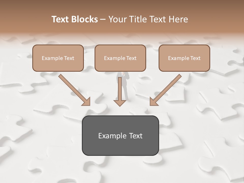 Businessmen Examine Thinking PowerPoint Template
