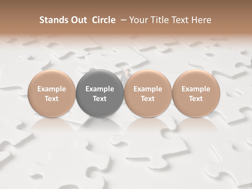 Businessmen Examine Thinking PowerPoint Template