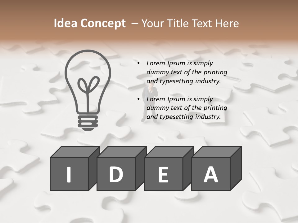 Businessmen Examine Thinking PowerPoint Template