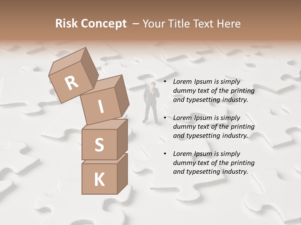 Businessmen Examine Thinking PowerPoint Template