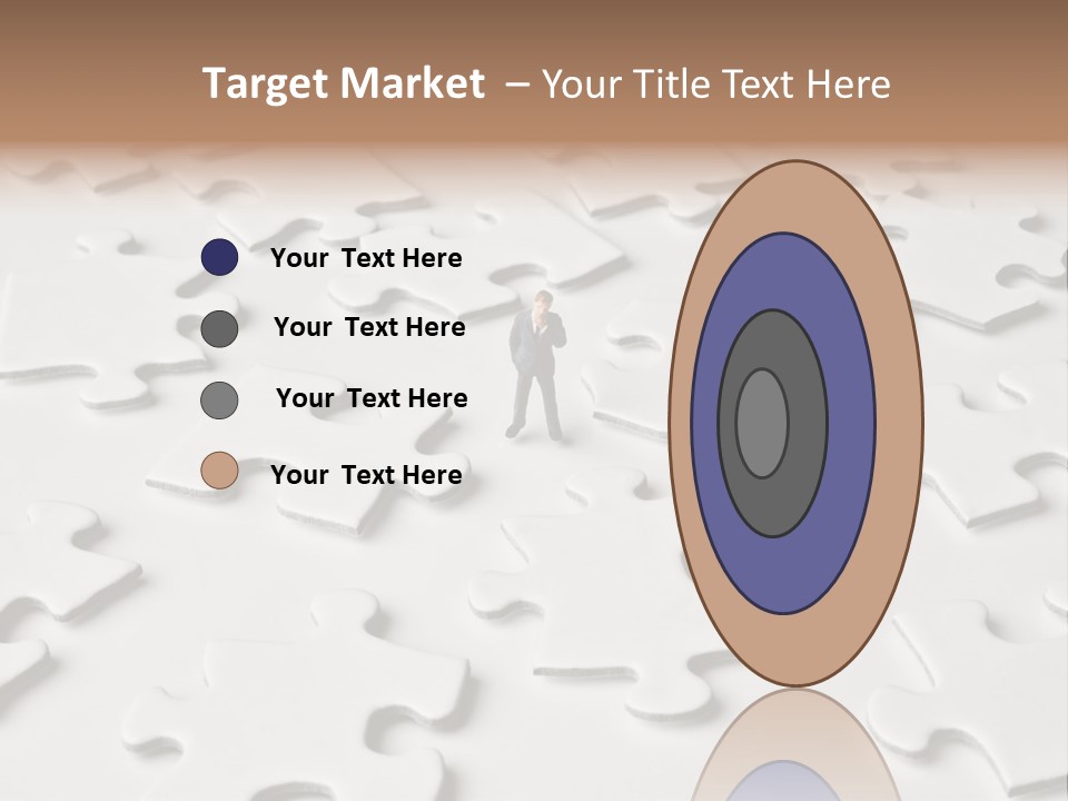 Businessmen Examine Thinking PowerPoint Template