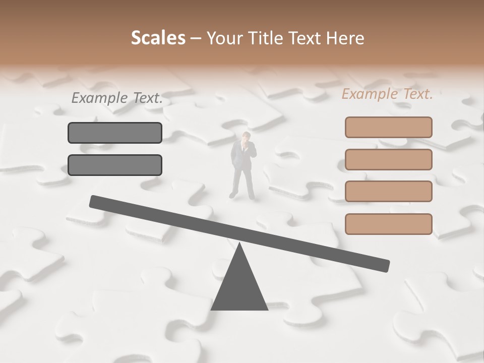 Businessmen Examine Thinking PowerPoint Template