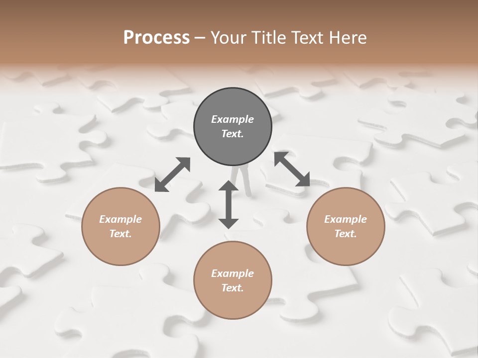 Businessmen Examine Thinking PowerPoint Template