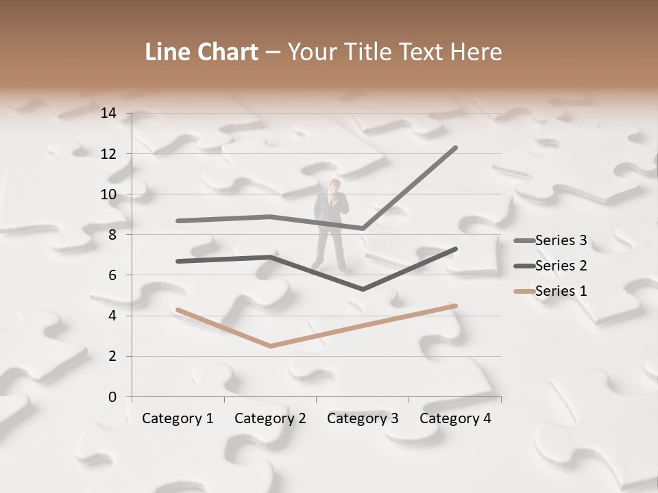 Businessmen Examine Thinking PowerPoint Template