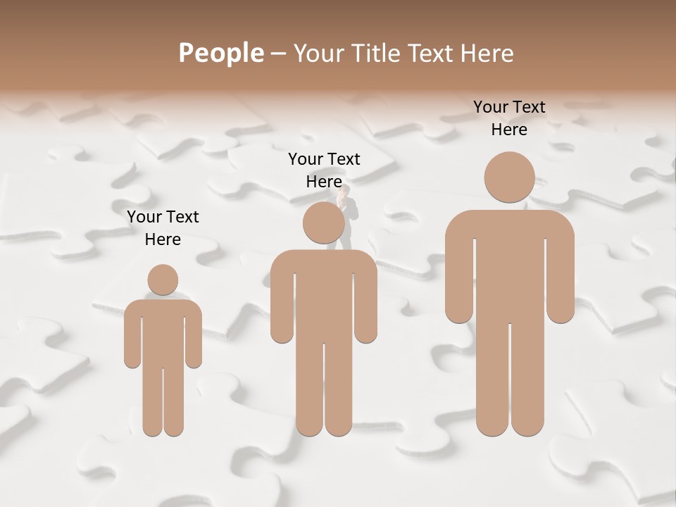 Businessmen Examine Thinking PowerPoint Template