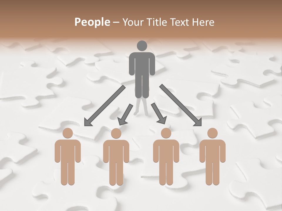 Businessmen Examine Thinking PowerPoint Template