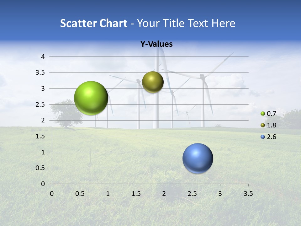 A Green Field With Wind Turbines In The Background PowerPoint Template