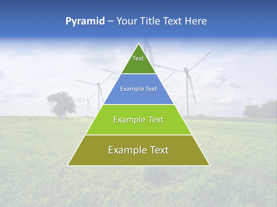 A Green Field With Wind Turbines In The Background PowerPoint Template