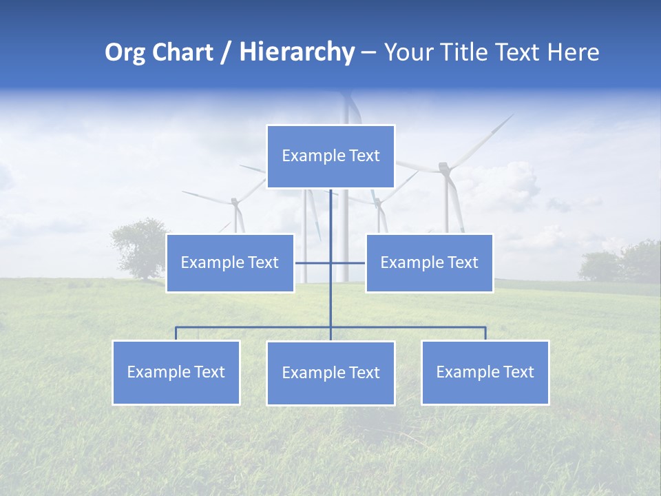 A Green Field With Wind Turbines In The Background PowerPoint Template