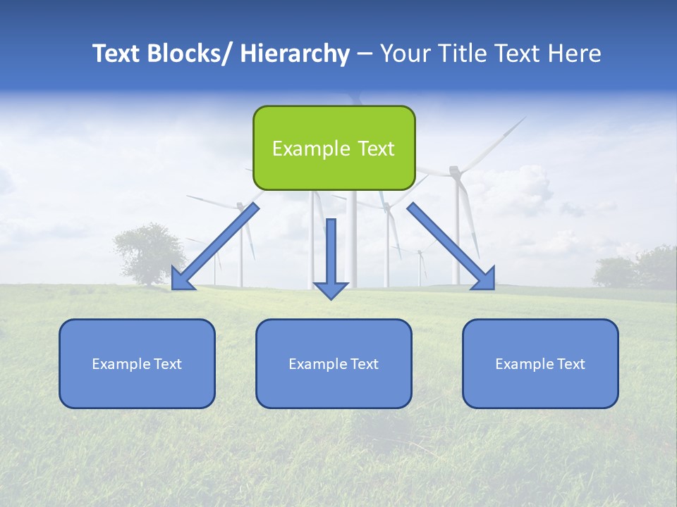 A Green Field With Wind Turbines In The Background PowerPoint Template