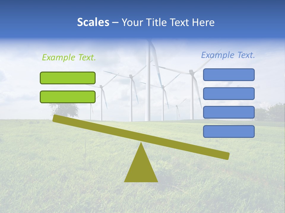 A Green Field With Wind Turbines In The Background PowerPoint Template
