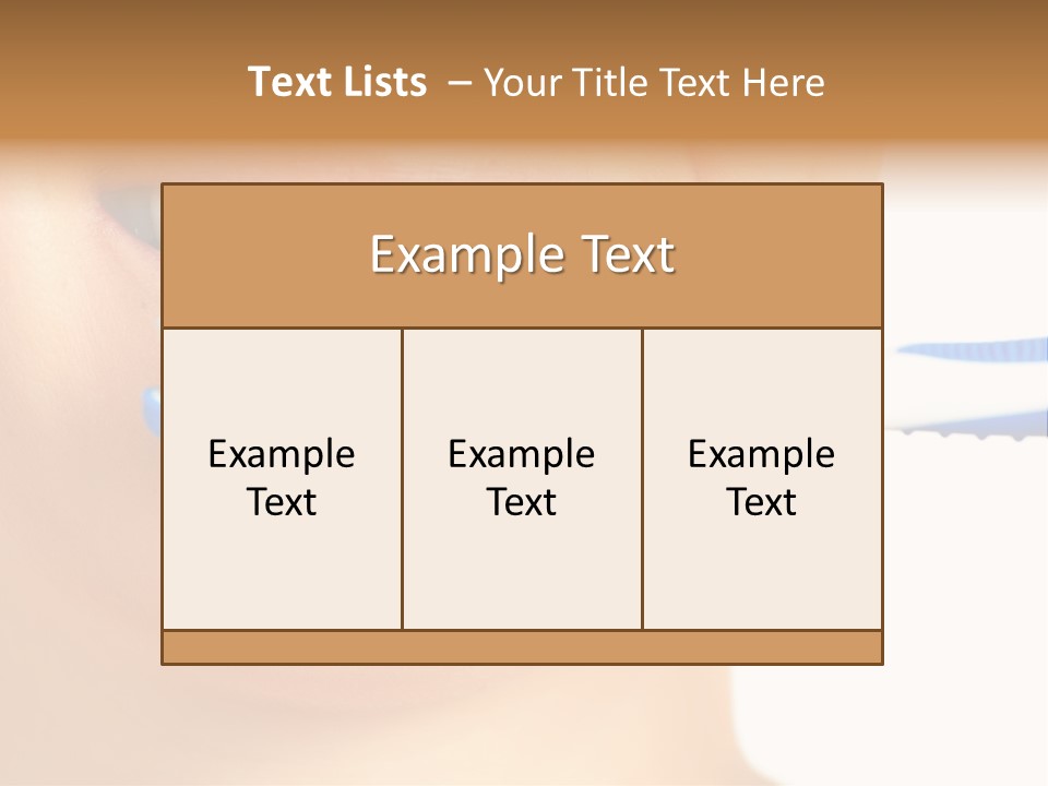 A Woman With A Toothbrush In Her Mouth PowerPoint Template