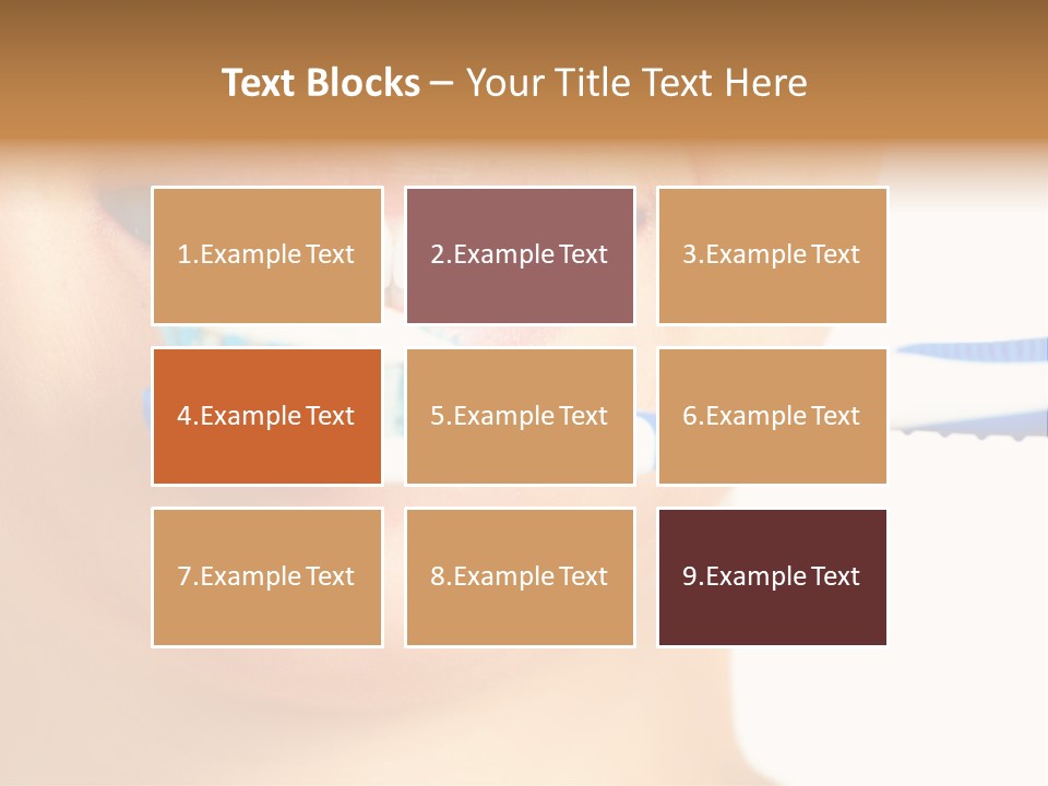 A Woman With A Toothbrush In Her Mouth PowerPoint Template