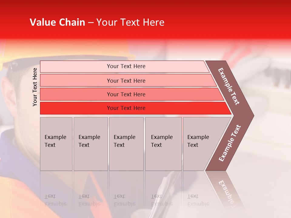 A Man Wearing A Hard Hat And Holding A Clipboard PowerPoint Template