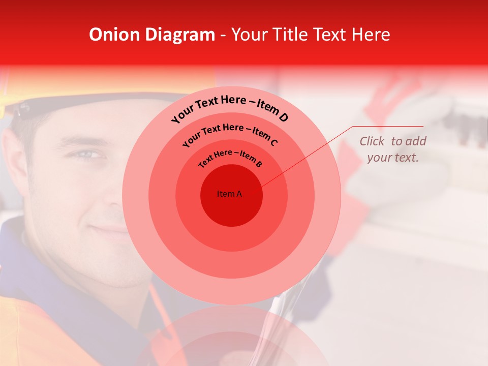 A Man Wearing A Hard Hat And Holding A Clipboard PowerPoint Template