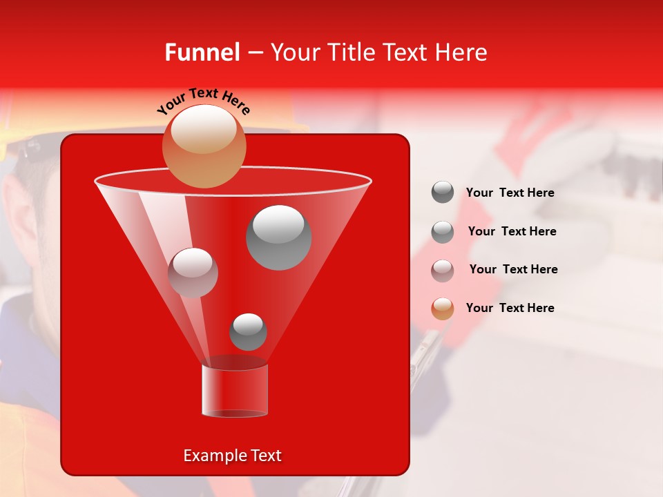 A Man Wearing A Hard Hat And Holding A Clipboard PowerPoint Template