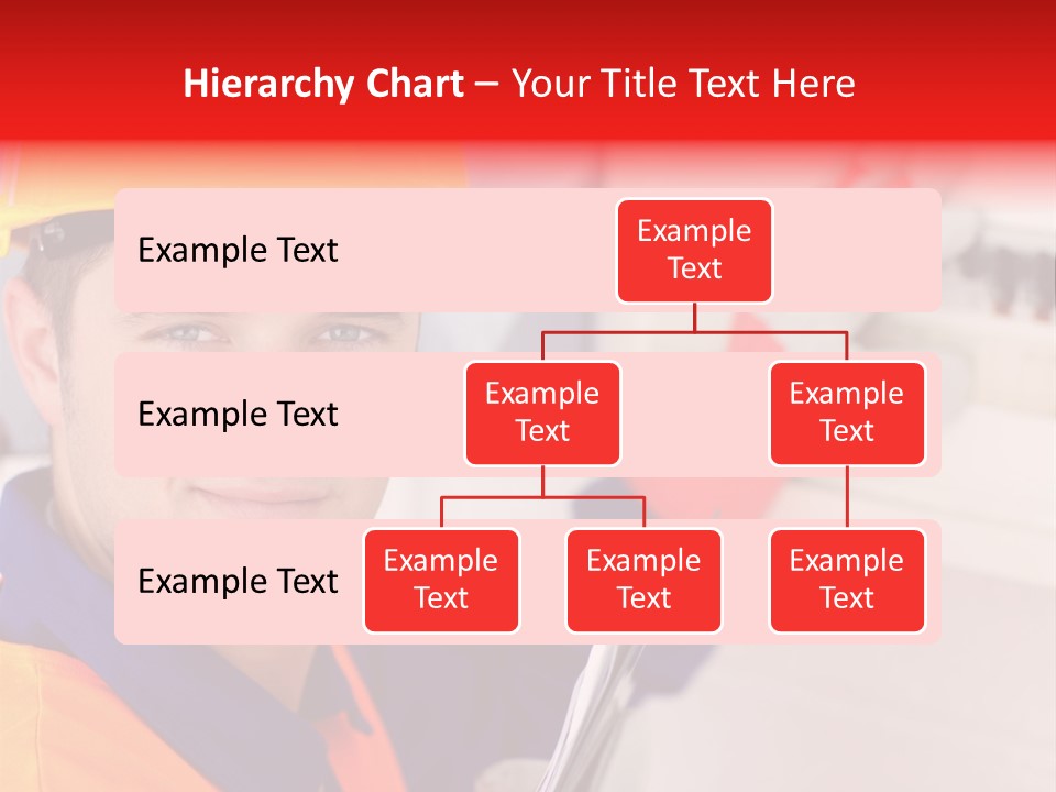 A Man Wearing A Hard Hat And Holding A Clipboard PowerPoint Template