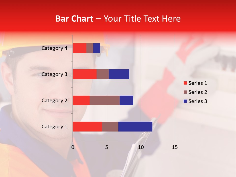 A Man Wearing A Hard Hat And Holding A Clipboard PowerPoint Template