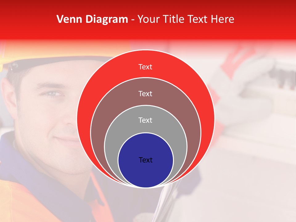 A Man Wearing A Hard Hat And Holding A Clipboard PowerPoint Template