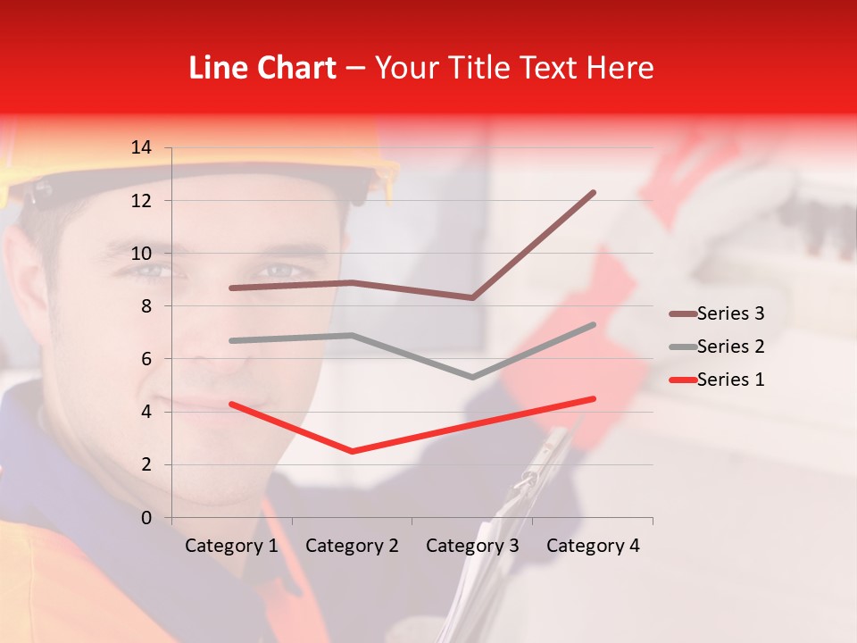 A Man Wearing A Hard Hat And Holding A Clipboard PowerPoint Template