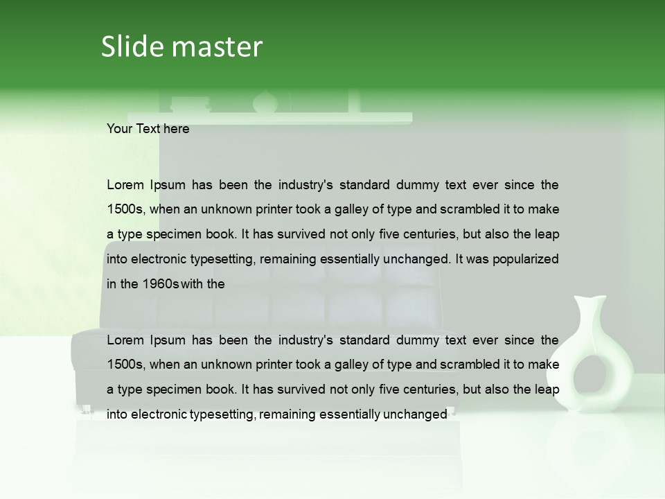 Sofa Comfort Sit PowerPoint Template